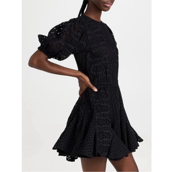 Rhode Black Eyelet Dress - Picture 2 of 6